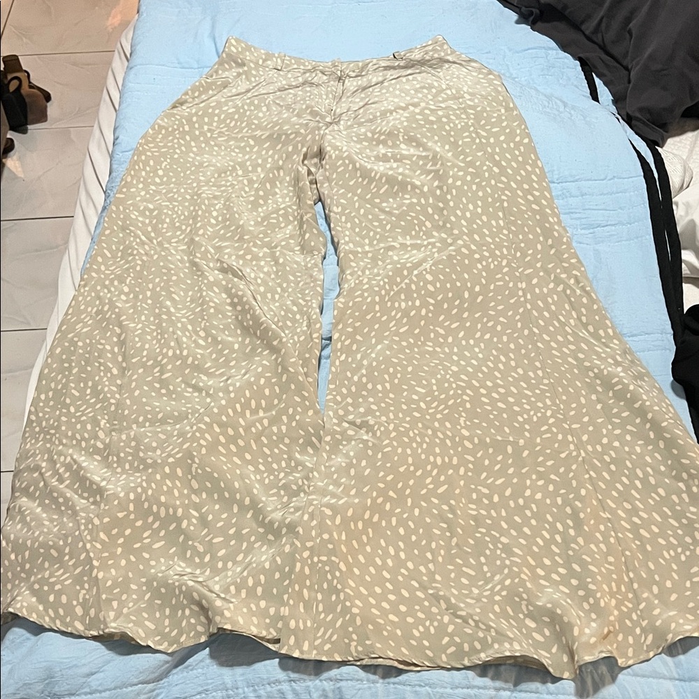 Adriana Degreas sage green Wide Leg Pants size 4